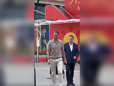 Rafael Nadal arrives in Melbourne to take part in ‘Night of Legends’ event