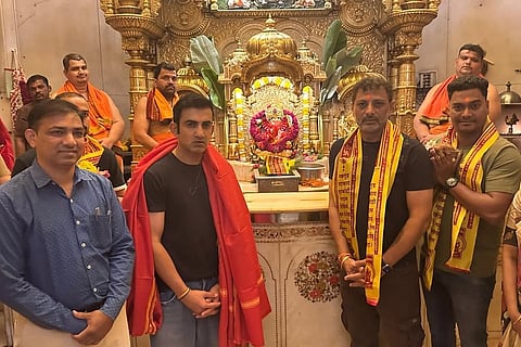 India coach Gautam Gambhir seeks blessings at Siddhivinayak temple