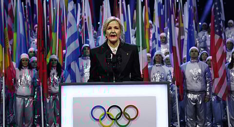 IOC President Coventry Meets US VP Vance at Italy's Winter Games