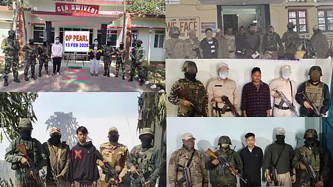 Assam Rifles Nabs Militants, Seizes Arms in Manipur Ops from Feb 7–14