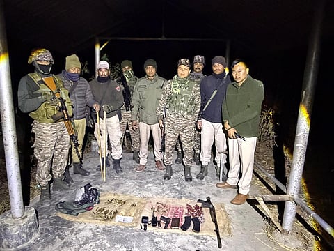 Arms Recovered, Two PLA Cadres Held; 22 Acres of Poppy Destroyed in Manipur
