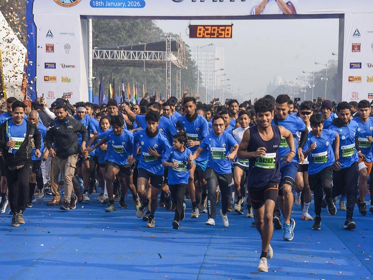 New Delhi Marathon Draws Record 30,000 Runners from 31 Countries