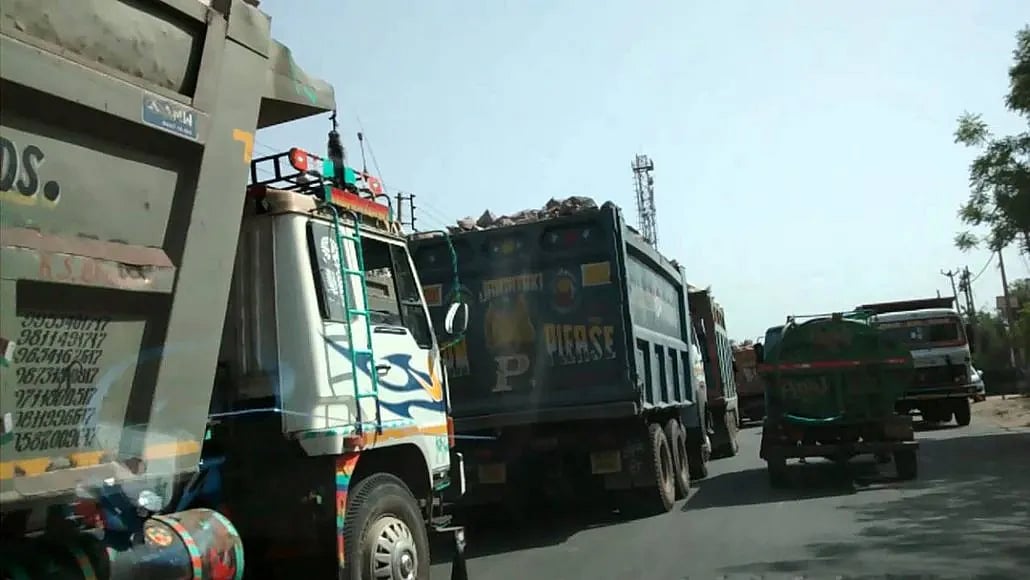 Dumpers on Morigaon roads ordered to keep goods completely covered