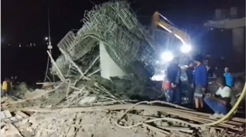 NH-27 bridge under construction collapses in Dima Hasao, one injured 
