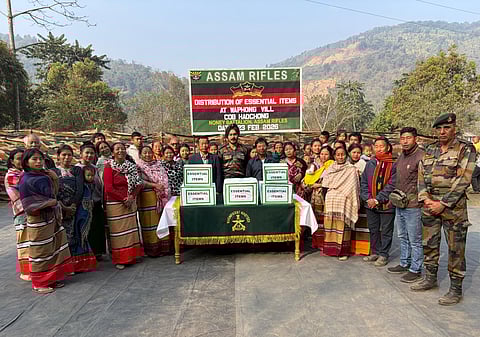 Assam Rifles Reaches Out to Villagers, Ex-Servicemen in Manipur

