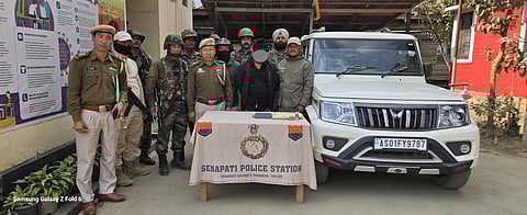 Heroin peddler, KCP cadre held; arms cache seized in Manipur operations
