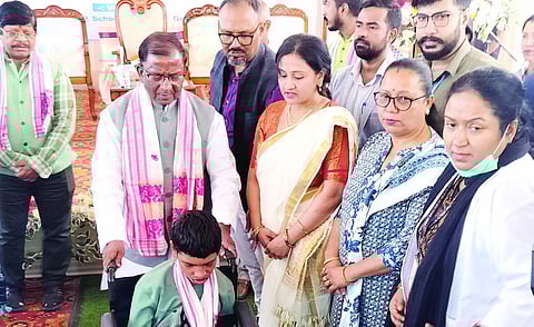 Assam Governor Acharya attends health camp under Sewa Sankalp Saptah