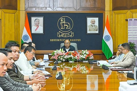 Manipur CM Reviews NDB Water Project, Visits Civil Secretariat to Boost Governance

