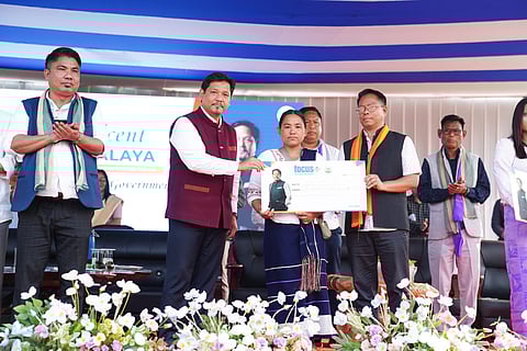 CM Conrad Sangma Distributes Cheques to 2,000 FOCUS+ Beneficiaries in Resubelpara

