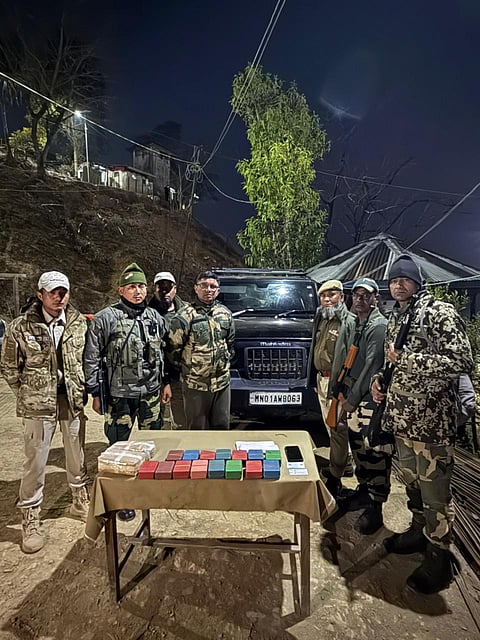 Over Two Kilograms WY Tablets, Brown Sugar Recovered from Thar in Tengnoupal
