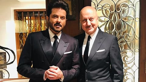 Anil Kapoor sings ’Tere ghar ke samne ek ghar banaunga’ for Anupam Kher on his birthday