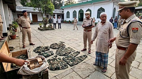 Camouflage Uniforms and Live Ammunition Found at Williamnagar Mosque, Police Officer Booked