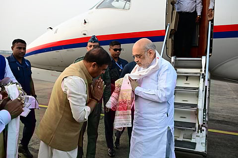 Assam CM Welcomes Amit Shah to Assam Ahead of Development Project Launches
