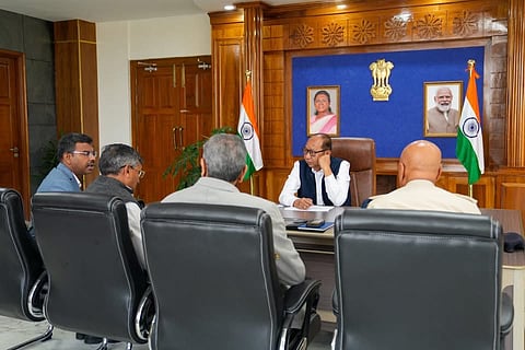 Manipur CM Chairs High-Level Review Meet, Focus on Peace and Development
