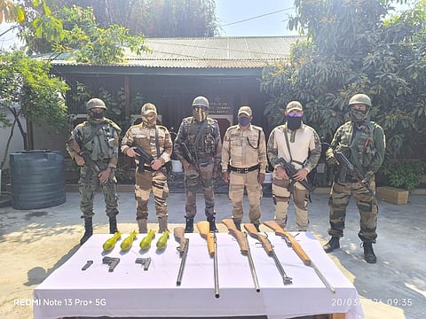 Arms and Explosives Recovered in Multiple Operations Across Manipur Districts

