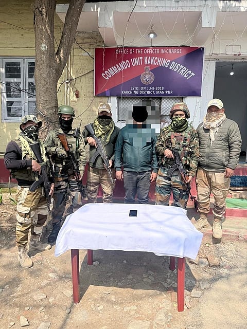 Extortionists Arrested in Kakching, Thoubal; Security Tightened Across Manipur
