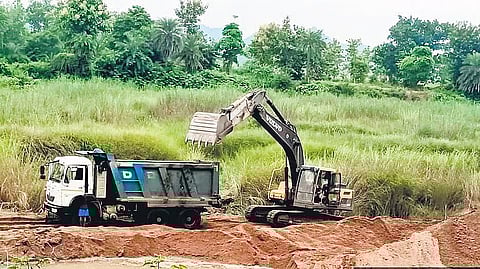 Illegal sand mining