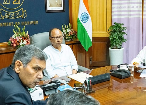 Manipur CM Chairs Security Review Meeting on Law and Order Situation
