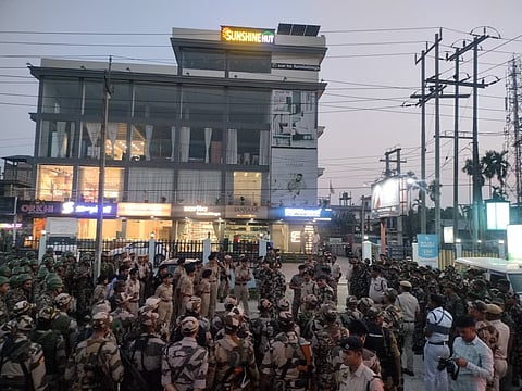CISF, CRPF and Assam Police Review Poll Security, Hold Flag March in Chirang
