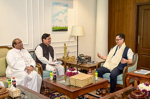 Meghalaya CM Conrad Sangma Meets Kiren Rijiju Over FCRA Concerns
