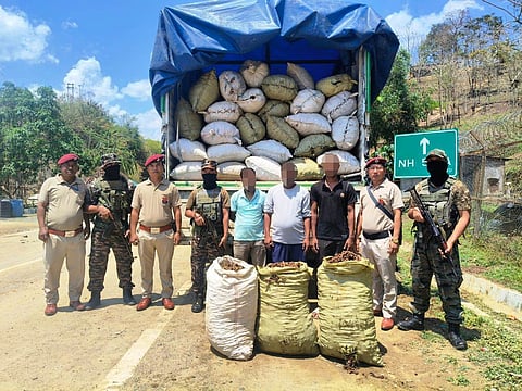 Assam Rifles Seize Illegal Anchiri Worth Rs 36 Lakh in Mizoram, Three Held
