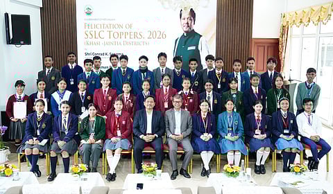 Meghalaya CM Felicitates 40 SSLC Toppers from Khasi, Jaiñtia Hills
