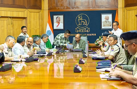 Manipur CM Reviews Security Situation, Urges Calm
