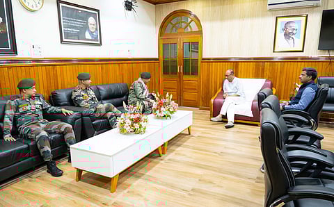 Manipur CM reviews security with Assam Rifles DG, cites improvement
