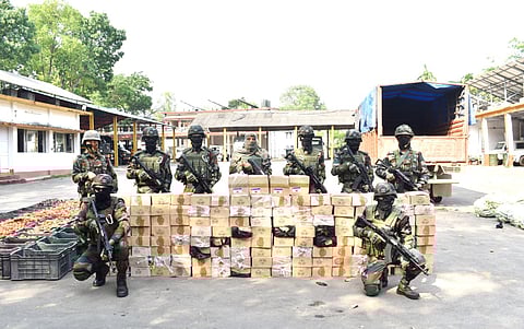 Assam Rifles seizes codeine syrup worth Rs 40 lakh in Tripura’s Agartala
