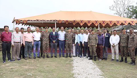 GOC Gajraj Corps Reviews Operational Readiness at Lachit Borphukan Military Station in Assam
