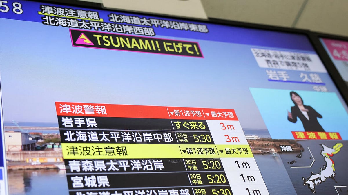 7.5 magnitude earthquake hits Tokyo region; Tsunami warning issued across Northern Japan