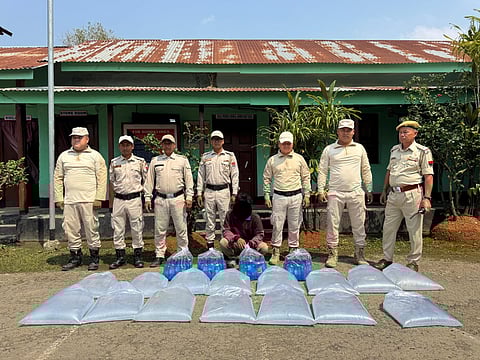 Manipur Police arrest two for violence in Imphal East; seize illicit liquor, nab insurgents
