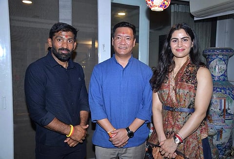 Arunachal CM meets Olympians Yogeshwar Dutt, Manu Bhaker; lauds their sporting spirit
