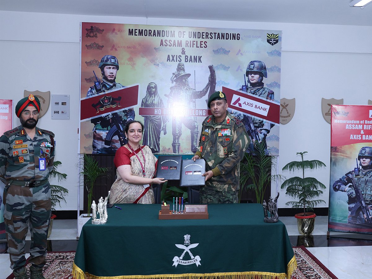 Assam Rifles, Axis Bank Ink MoU for Salary Package, Insurance Cover