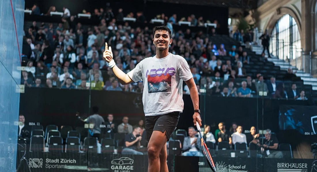 Abhay Singh stuns Aly Abou Eleinen to reach maiden PSA Gold quarters in Zurich