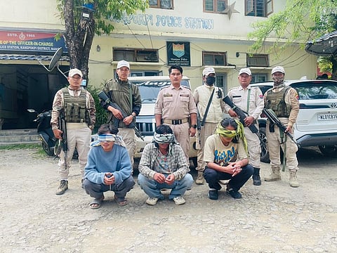 Three Arrested in Kangpokpi Arson Attempt; Security Tightened Across Manipur
