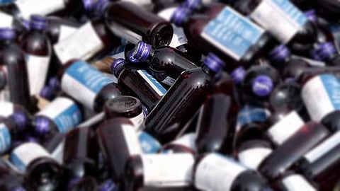 cough syrup bottles