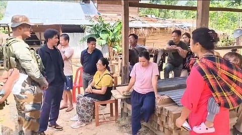 Villagers rescued