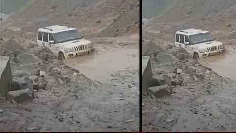 Heavy Rain Triggers Fresh Landslide, Blocking Critical Hoj-Potin Highway Stretch
