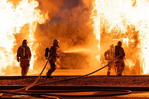 Fire Breaks Out at Commercial Establishment in  Silpukhuri-Guwahati Club Area