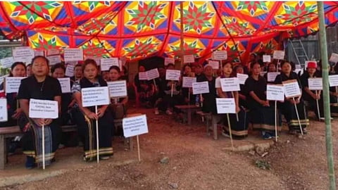 Manipur: Kuki-Zo Women Launch Indefinite Sit-In Over Alleged Administrative Bias
