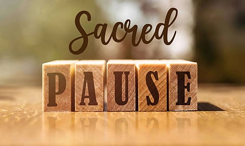 The sacred pause...