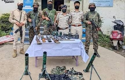 Security Forces Recover Arms and Explosives, Dismantle Militant Camp in Manipur