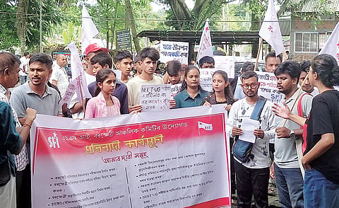 SFI holds protest