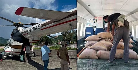 Relief materials airlifted 