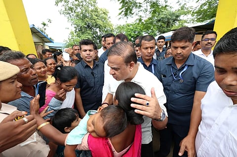 Receding Assam Floods Leave Trail of Ruin as CM Sarma Tours Ravaged Districts, Amit Shah Promises Central Aid