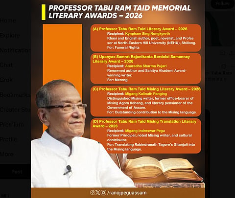 Professor Tabu Ram Taid Memorial Literary Awards 2026