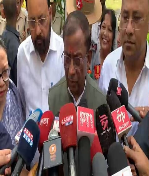 Lakshman Prasad Acharya Visits Flood-Hit Sivasagar and Charaideo to Review Relief Measures