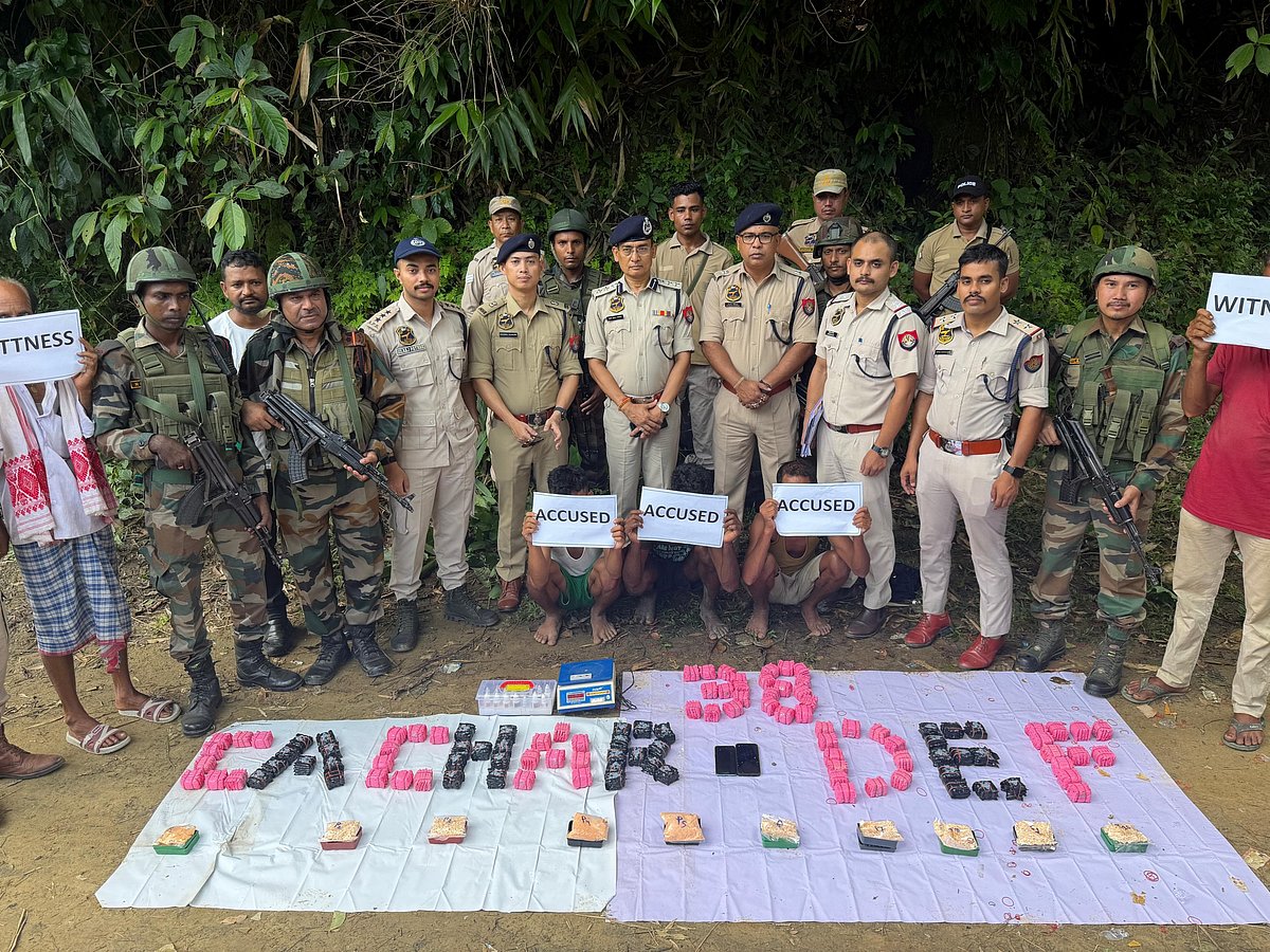 Cachar Police and Assam Rifles Bust Rs 28 Crore Drug Racket; Three Held