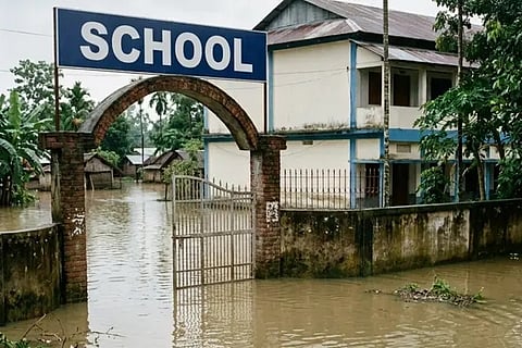 Schools To Reopen From 10th August In Flood-Hit  Areas Of  Sivasagar And Charaideo 